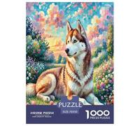 Siberian Husky1000 Piece Jigsaw Puzzles for Adults And Kids Educational Games SpectacularFun And Challenging for Home Decoration Great Gift Idea70x50cm/1000pcs