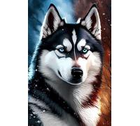 Siberian Sled Dog Puzzles - Landscape Jigsaw Puzzle for Beginners, Each Piece is Unique, Best Gifts for Family._1000pcs