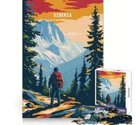 Siberian Trek 1000 Pieces Jigsaws Adults Puzzles Gifts Brain Workout Toy Relaxed Mind Art Assembly Memorable Gift 38x52cm