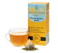 Siberian Wild Altai Treasure Tea - Siberian Meadow Herbs - 20 Teabags with Rosehip, Nettle, Sea Buckthorn Berries, Ivan, Meadowsweet, Strawberry, Kuril Tea, Black Currant Leaf