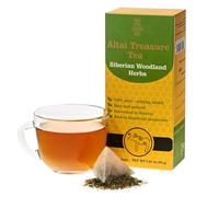 Siberian Wild Altai Treasure Tea - Siberian Woodland Herbs - Caffeine-Free Natural Herbal Loose-Leaf Blend - 20 Natural Tea Bags with Black Currant Leaf, Kuril Tea, Lemon Balm, Oregano, Thyme, Rosehip