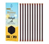 Siberian Wild Meadow Honey Sticks with Shilajit 8% Unique Taste Siberian Flowers Honey 10 Pack