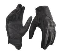 sibewora Motorcycle Gloves Men Motorcycle Gloves Touch Screen Full Finger Leather Gloves Riding Driving Biker Glove Black M