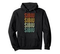 Sibiu City Romania Retro Pullover Hoodie