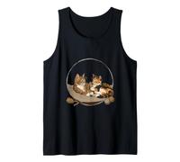 Sibling Cats - Two felines Sitting Together Brother, Sister Tank Top