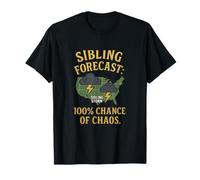 Sibling Forecast 100% Chance of Chaos Graphic T-Shirt