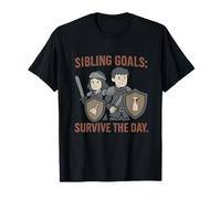 Sibling Goals Survive the Day Sibling Rivalry novelty T-Shirt