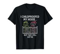 Sibling Rivalry Childproofed House Funny Chalk Doodle T-Shirt