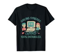 Sibling Synergy 100% Entangled Cartoon Family novelty T-Shirt
