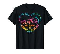 Siblings Side By Side Or Miles Apart Brothers Value Graphic T-Shirt