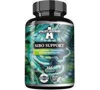 SIBO Support - Blend of 10 standardised extracts - 150 Vegan Capsules - 30 Days Supply - Botanical Digestive Aid - Diet Supplement by Apollo's Hegemony