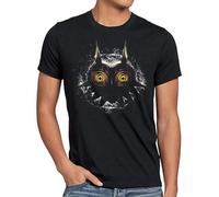 SIBOER Majora's Mask Herren T-Shirt n64 Link Ocarina lite Black M