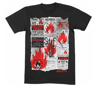 Men's Stiff Little Fingers (Slf) - Flyer Black T Shirt Merch (Punk) Black XL