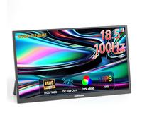 sibolan 18.5" Full HD Portable Monitor with Smart Cover and HDR, USB-C and HDMI Connectivity, Ideal for Laptop, PC, Phone, Mac, Gaming and Travel