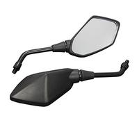 Sibomtex 1 Pa Universal Motorcycle Scooter Aluminum Alloy Rearview Side Mror Modified Accessories for 10mm Exterior Diameter Handlebar Street Cars Scooters