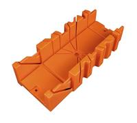 SIBOMTEX 12-inch Mitre Box for Back Saw Slot Angles 45/22.5/90 Degrees Cuts Sawing and Clamping Box for Woodworking
