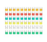 Sibomtex 60pcs Mini Fuses Auto Car Truck Assortment Fuse Kit with Box 5A 10A 20A 25A 30A