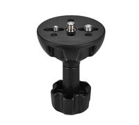SIBOMTEX 75mm Half Ball Flat to Bowl Adapter with 1/4" and 3/8" Screws for Fluid Head Tripod DSLR Rig Camera
