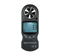 Sibomtex 8 in 1 Handheld Digital Anemometer Wind SpeedTemperatureHumidityWind ChillHeat IndexDew PointBarometric PressureAltitude Meter with LCD Backlight-Black
