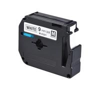 Sibomtex Black on White Label Tape Compatible for Brother PT-65PT-70PT80 Label Printer 9mm * 8m The Shell Color is Black Gray Random