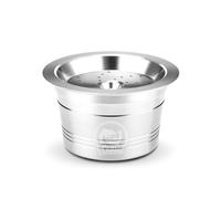 SIBOMTEX Coffee Capsules Refillable Pods Refillable Coffee Capsules Stainless Steel with Spoon Brush for K-fee Espresso Machines