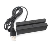 SIBOMTEX Full 3-Track USB Magnetic Strip Card Reader Plug And Play Green Indicator Light with Buzzer Beep Bidirectional Reading POS Machine