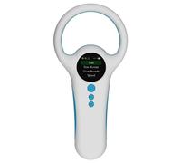 Sibomtex Handheld Portable Animal Chip Scanner 1.4inch TFT LCD Display Chip Reader Animal Tags Scanner Support EMID FDX-B(ISO1178485) Label Format with Buzzer and 500 Data Storage Function for