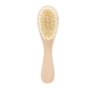 SIBOMTEX New Baby Hair Brush Comb Wooden Handle Newborn Baby Hairbrush Infant Comb Soft Wool Hair Scalp Massage