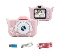 SIBOMTEX Portable Children Digital Camera 20MP 1080P HD Video Camera Camcorder Cute Selfie Camera with 1.9 Inch Screen 32GB Memory Card Support Games Outdoor Photography Bthday
