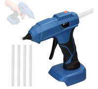 Sibomtex Professional Cordless Hot Melt Glue Machine Portable Home Use Hot Melt Glue Machine Craft DIY Repaing Tool Kits with GlueSticks