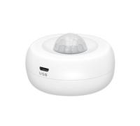 Sibomtex Smart Motion Sensor, USB Battery Powered Ceiling Wall WiFi Motion with Illumination Detection Function for Home Office Mall