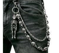 SIBOSUN Pocket Watch with Albert Chain, T Bar & Lobster Clasps, Curb Link Chain, 2 Hooks, Antique Life Tree Pendant Design Charm Fob, 8.6 Cross Silver, Vintage