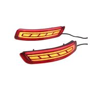 SIBOUOU For Toyotaes For Corolla Altis 2014 2015-2017 2018 Car LED Rear Fog Lamp Bumper Light Brake Light Dynamic Turn Signal Reflector(Model B-2 Functions)