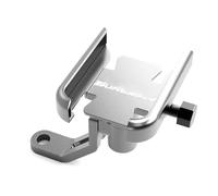 SIBOUOU Navigation Bracket Motorcycle Mobile Phone Holder GPS Navigator Mirror Handlebar Bracket Accessories For Suzuki For AN125 AN200 AN400 AN650(Silver)