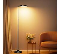 SIBRILLE 36W LED Floor Lamp, Super Bright Standing Lamp, Modern Stepless Dimmable Torchiere Tall Lamp with Remote Control, 350°Rotating Head Reading Floor Lamp for Living Room, Bedroom, Office