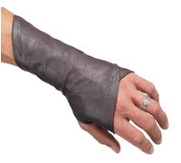 SIC HOODS Assassin Gloves Ren Faire Faux Leather Bracers Ranger Archer Medieval Cosplay Larp Wrist (Brown, Large)