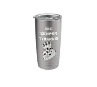Sic Semper Tyrannis Ace Skull King Thus Always to Tyrants Stainless Steel Insulated Tumbler