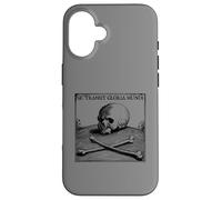 Sic Transit Gloria Mundi Motto Gothic Skull Death Symbol Case for iPhone 16