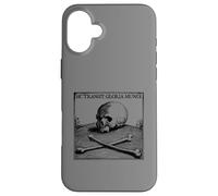 Sic Transit Gloria Mundi Motto Gothic Skull Death Symbol Case for iPhone 16 Plus