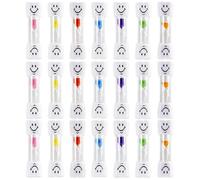 SICANAUO 21Pcs 2 Minutes Sand Timer, 7 Colors Toothbrush Clock, Cute Hourglass Sandglass Timer, Visual Time Tracker, Egg Sand Timers for Kids Home Kitchen Office Classroom Gifts
