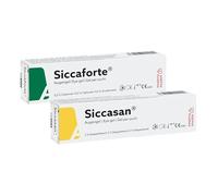 Siccasan & Siccaforte Combo Pack | Eye Gel for Dry Eyes | Intensive Dry Eye Gel with Carbomer & Dexpanthenol for Day & Night Use | Corneal Gel & Eye Lubricant | Eye Gel for Red Itchy and & Sore Eyes