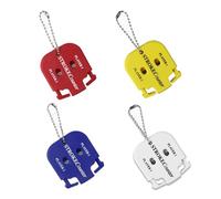 Sicheii 4 Pack Golf Stroke Counter with Key Chain, 2 Player Golf Clicker Counter Handheld, Mini Golf Score Shot Counter Hand Press Digit for Women Men Golf Game Scoring Keeper, 4 Colors