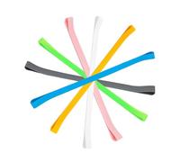 Sicheii 6Pcs Towel Bands, Windproof Silicone Towel Bands for Beach Chairs Cruise, Elastic Towel Clips Holder, Rubber Pool Lounge Beach Chair Bands for Towels (B)