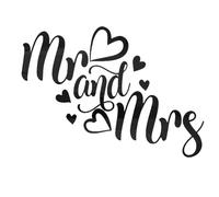 Sicheii Mr and Mrs Mirror Wall Decal, Removable Bedroom Decor for Couples, Mr & Mrs Sign, 3D Acrylic Mirror Wall Sticker Wedding Decals, Lettering Saying Wall Art Room Home Decoration, Black