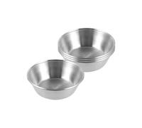 Sicheii Stainless Steel Mini Dipping Sauce Dish, Individual Sauce Bowls Saucers, Small Metal Ramekins, Little Seasoning Bowls, Soy Sauce Dishes for Sushi Salad Dressing Side Dish, 4 Pack 2.7oz