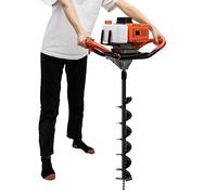 SICHENSH 52CC 2-Stroke Petrol Earth Auger 1.9 kW Petrol Earth Auger with 4 inch, 6 Inch and 8 Inch Drill Petrol Earth Auger Suitable for Digging Holes in the Ground or Ice / EU Stock
