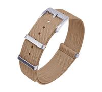 SiChouwz Ribbed Strap 20mm 22mm Nylon Watchband Braid Ballistic Fabric Watchband Accessories For Watch Band(Khaki,20mm)