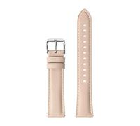SiChouwz Soft Genuine Leather Strap 18mm 20mm 22mm Men Women Retro Cowhide Quick Release Bracelet Smart Watch Band(Light pink01,18mm)
