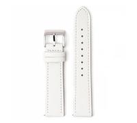SiChouwz Watch Strap 18mm 20mm 22mm Calfskin Leather Watchband Quick Release Watch Band Hand-Made Palm Pattern Wristband Belt(White 1,18mm)