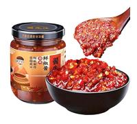 Sichuan chili sauce 260g/can,Chinese special spicy chili sauce,chinese chilli,ric e mixed chili sauce,handmade chili sauce,kitchen seasoning,stir fried spicy sauce,Douban sauce (Extra spicy,4 cans)